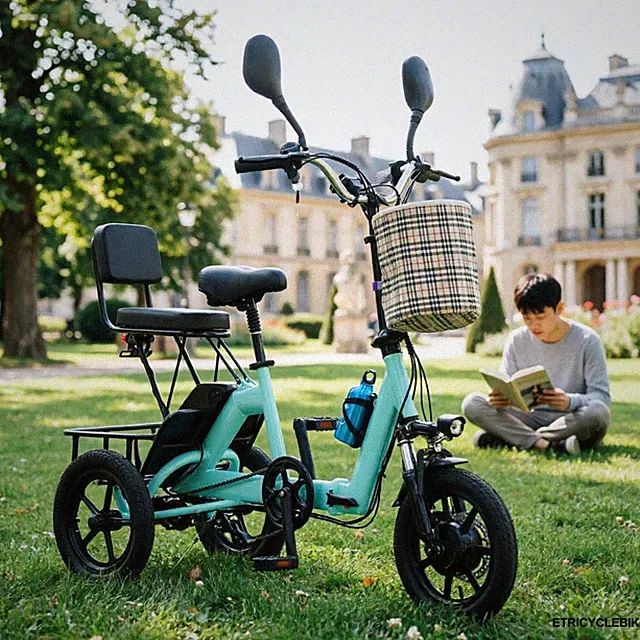 14 Inch Portable E-Tricycle 85% Pre-assembled 4.0-Fat Tyre 180kg 3-Speed FWD