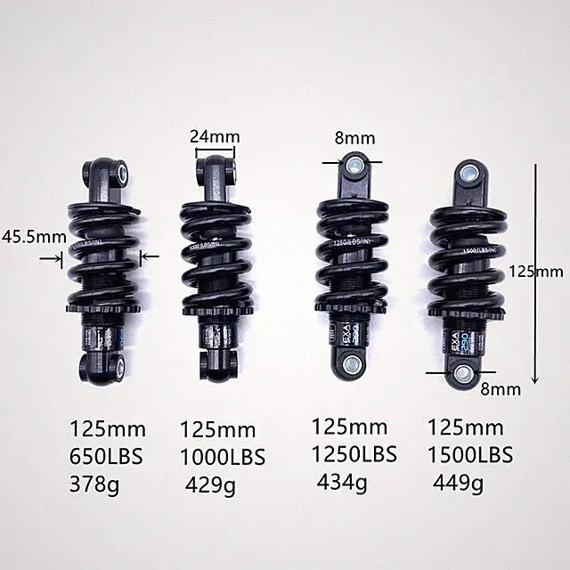 850lbs Rear Shock Absorber Suspension Shocks Spring for MTB Mountain Bicycle