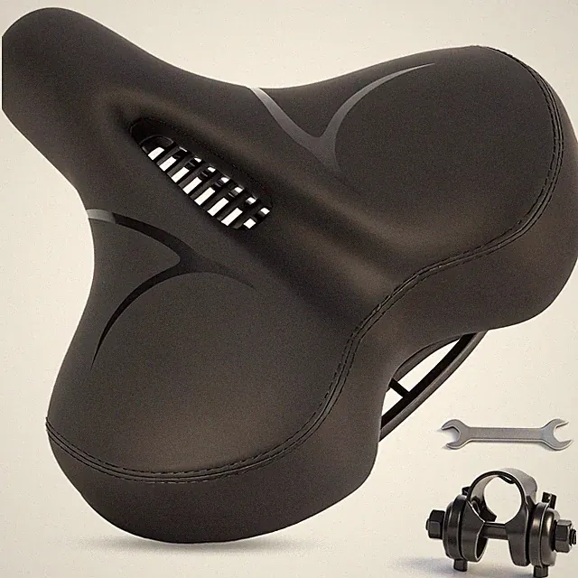 BEHUU Bike Seat for Men & Women, Comfortable Bicycle Seat with Extra Wide Sad...