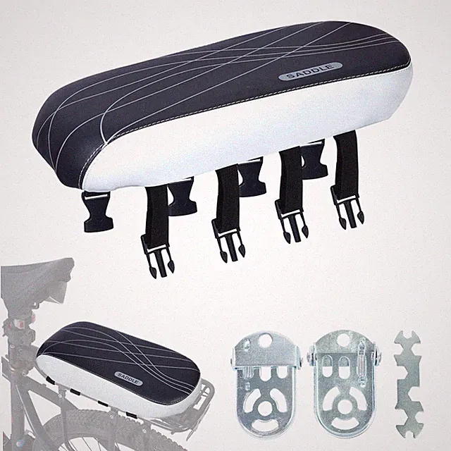 Bicycle Manned Cushion Bike Rear Seat Child Bike Seat Bicycle Back Shelf Back...