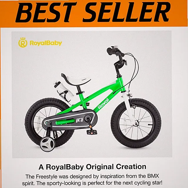 Creative Freestyle Kids BMX Bike, Maximum Stability & Safety^