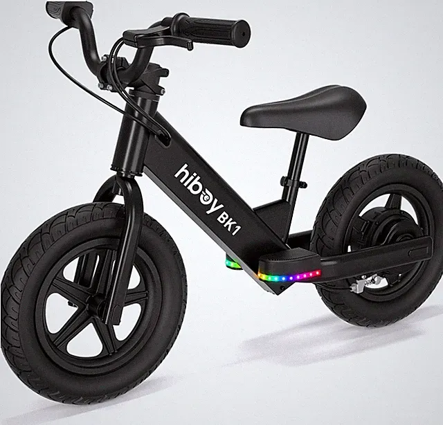 Electric Balance Bike for Kids, 12-Inch Tires, 5.6/9 Mph, Adjustable Seat, up to