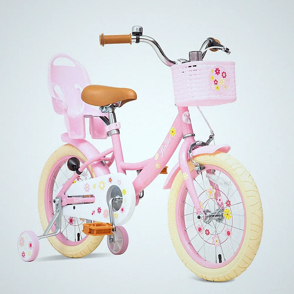 Girls Bike with Basket for Toddlers and Kids Aged 3-14 Years Old, 12 14 16 18...