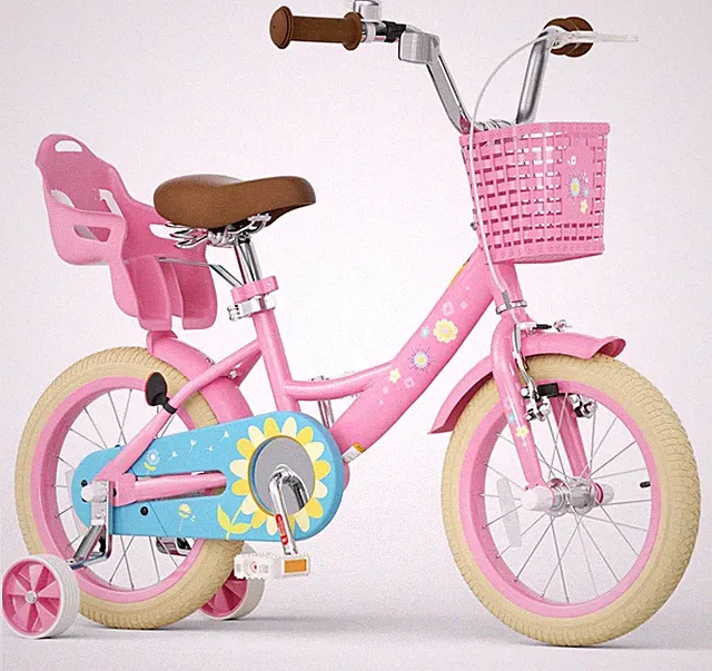Glaf 12 Inch Girls Bike with Training Wheels for Kids Age 2-12 Years Ol