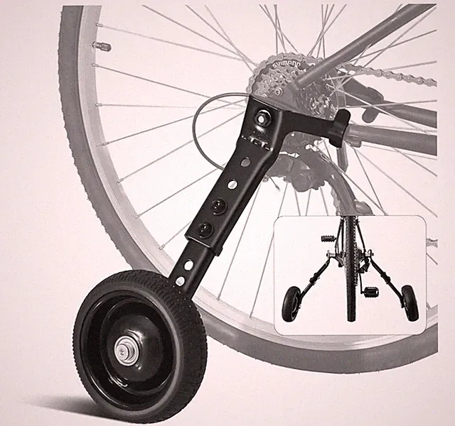 Huasion Adjustable Bicycle Training Wheels for Adults Fit 24" to 28" Bikes