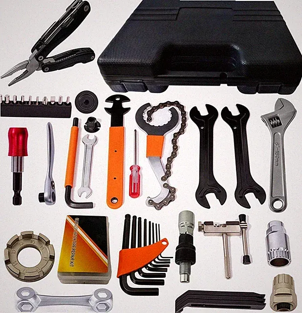 Professional Bike Repair Tool Kit with Hard Case - Complete Maintenance Set for