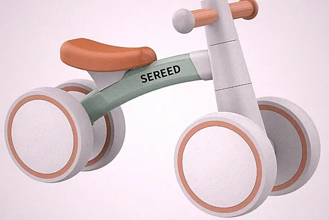 SEREED Baby Balance Bike for 1 Year Old Boys Girls 4-Wheel Toddler Bike