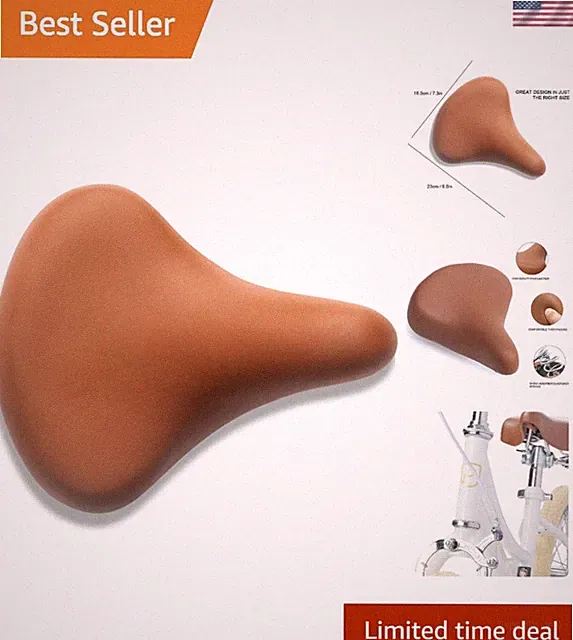 Soft & Safe Kids' Bike Seat - Waterproof Memory Foam for Young Riders