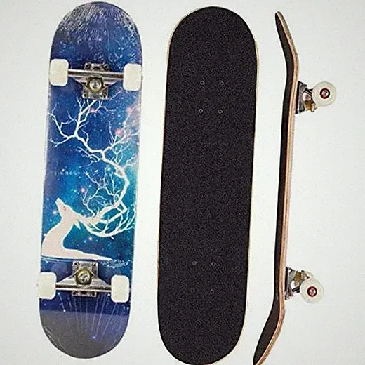 Standard Skateboards for Beginners Kids Boys Girls Youths Adults Fantasy Elk