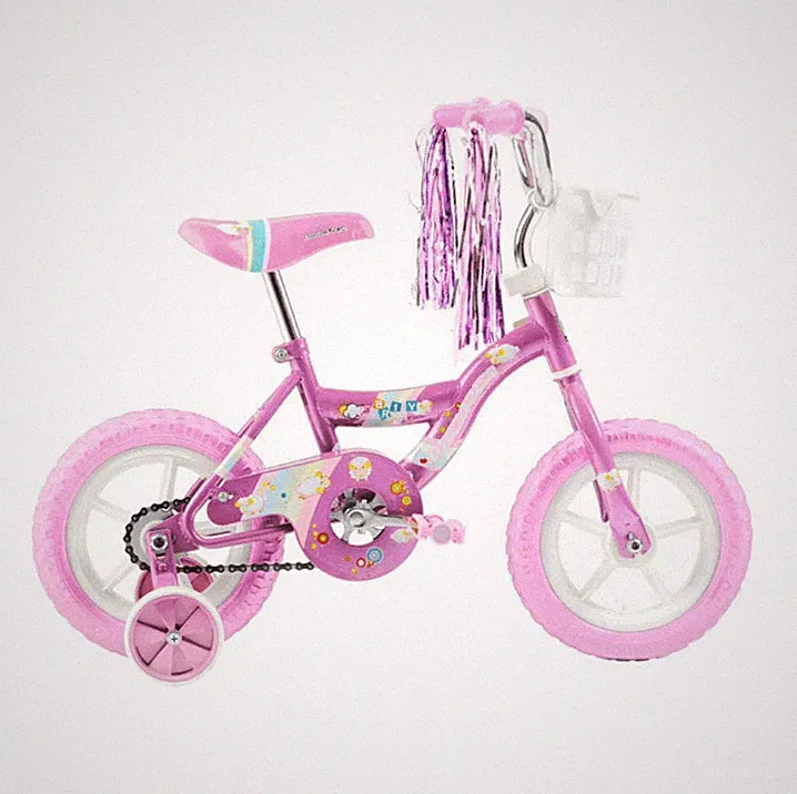 Wonderplay 12 inch Bike for 2-4 Years Old Kids, EVA Tires and Training Wheels